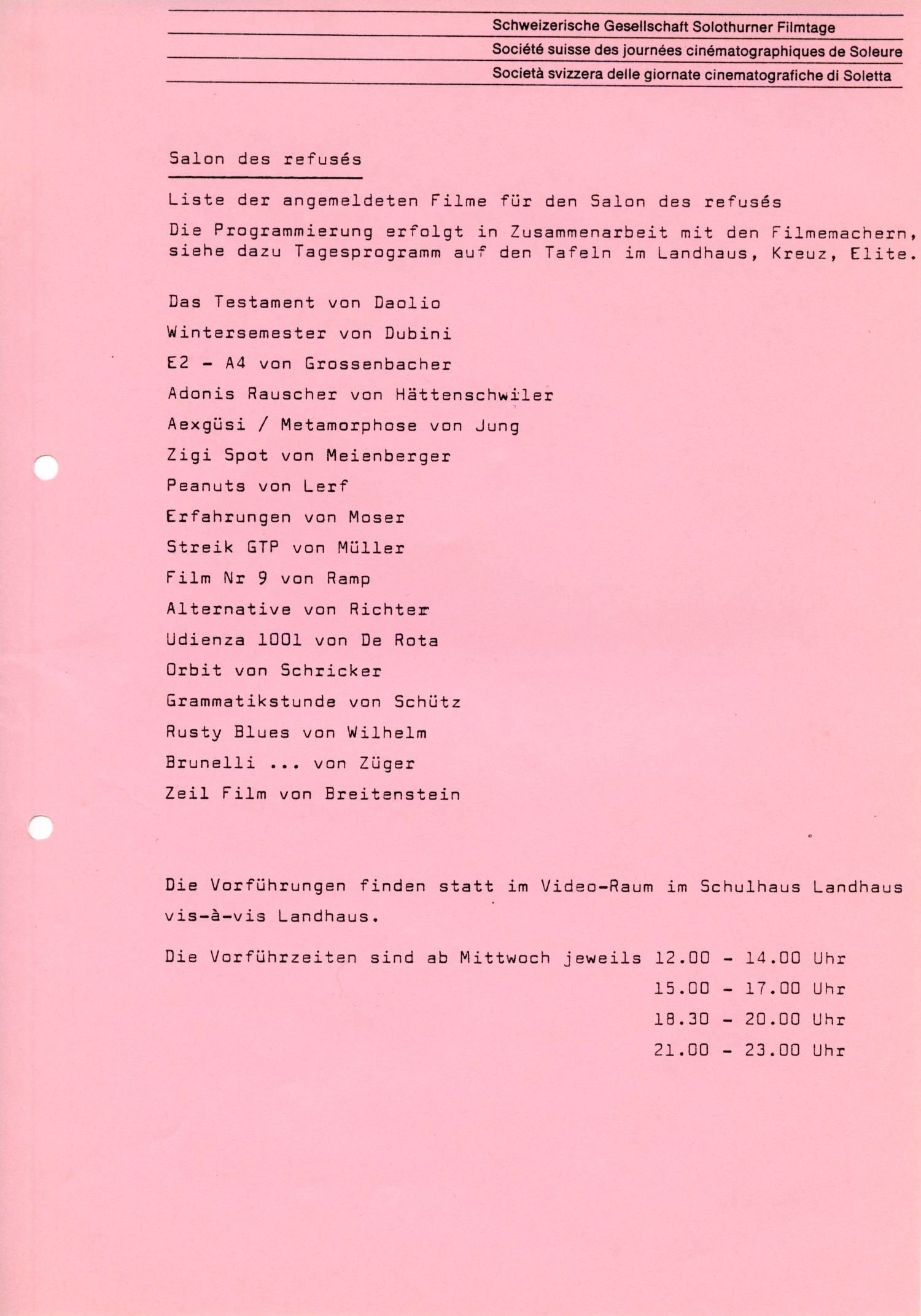 Salon des refusés, 1981