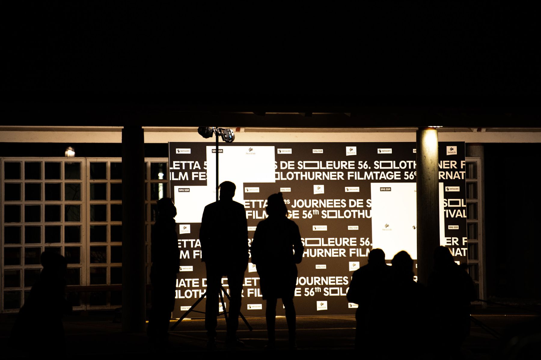Behind the scene at night